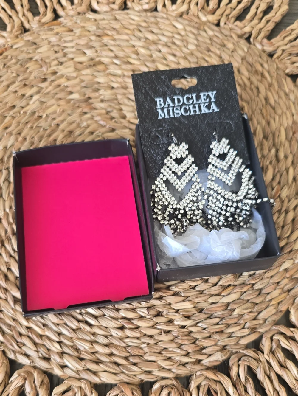 Badgley Mischka Chandelier Earrings 4" Long - Picture 4 of 5